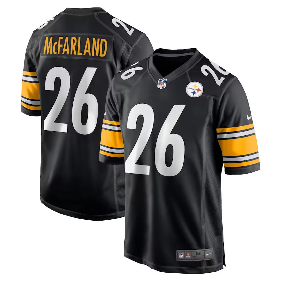 Men Pittsburgh Steelers #26 Anthony McFarland Jr. Nike Black Game Player NFL Jersey